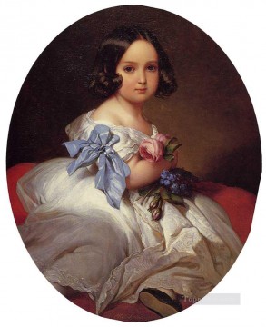 Retrato de la realeza de la princesa Charlotte de Bélgica Franz Xaver Winterhalter Pinturas al óleo